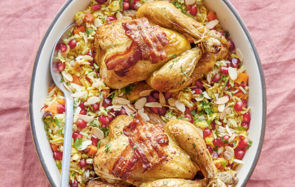 Roast Poussin with Jewelled Rice recipe