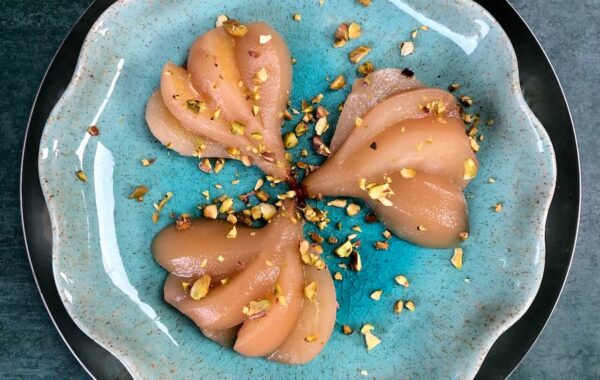 Mulled Poached Pears recipe