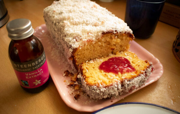 Raspberry & Coconut Loaf Cake Recipe