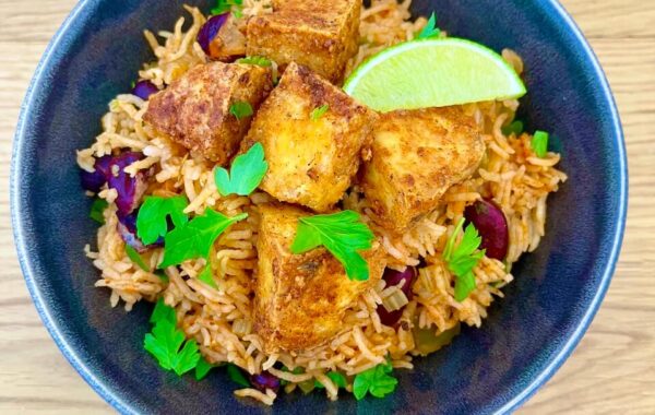 Crispy Creole Tofu with Cajun ‘Dirty rice’ recipe