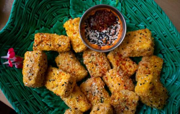 Air fryer Gochujang Tofu Nuggets