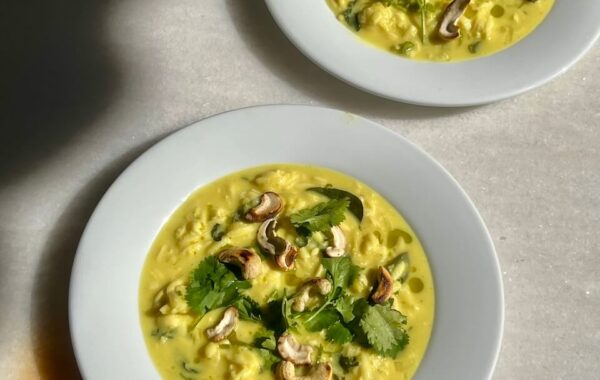 ‘Sri Lankan’ inspired orzo with curry leaf, saffron, & turmeric recipe