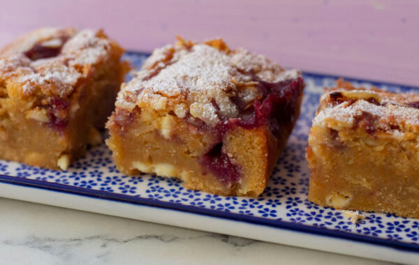 Bakewell Blondie recipe