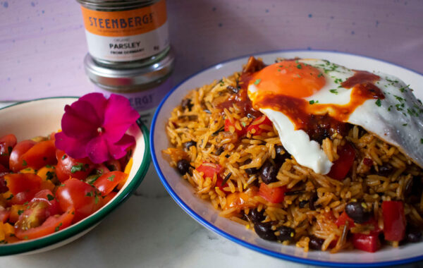 Speedy Veggie Fried Rice & Speedy Tomato Salsa recipe