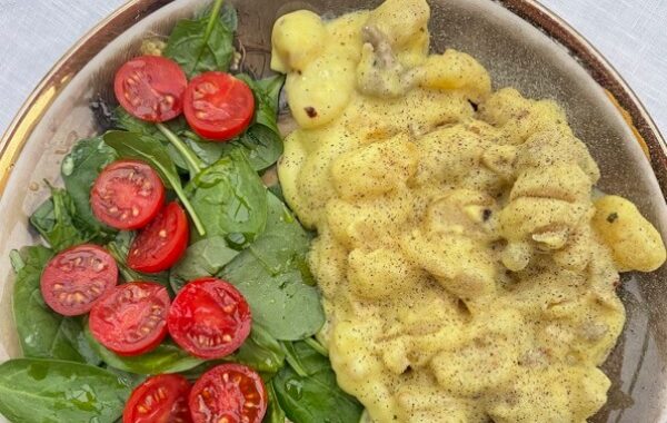 Vegan Gnocchi with an orange honey salad recipe