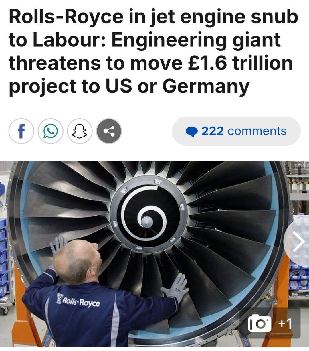 Rolls-Royce zvažuje presun svojho projektu v&yacute;voja motorov v hodnote 1,6 bili&oacute;na libier