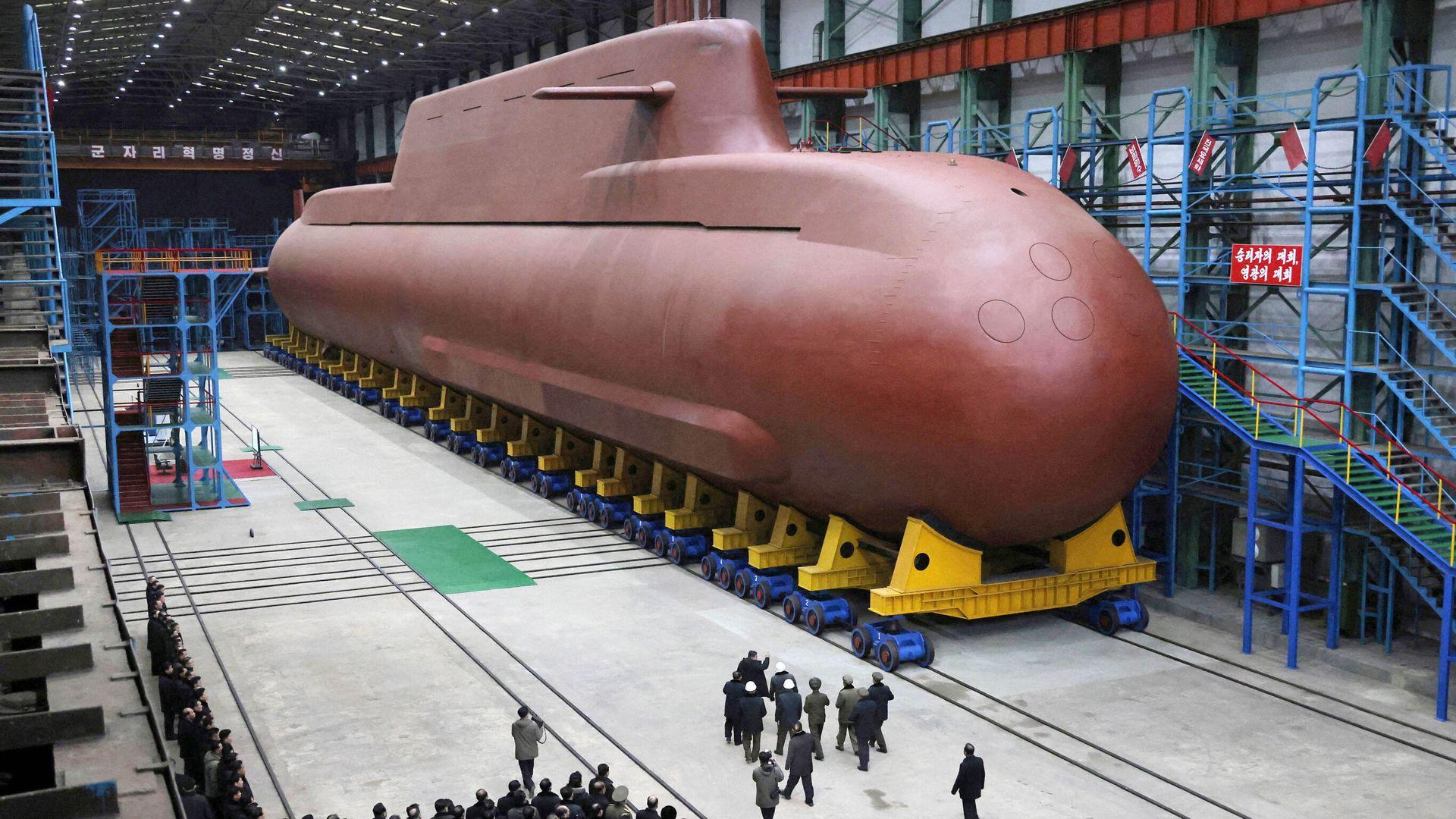 North Korea touts progress on nuclear-powered submarine

North Korea is showcasing what appears to