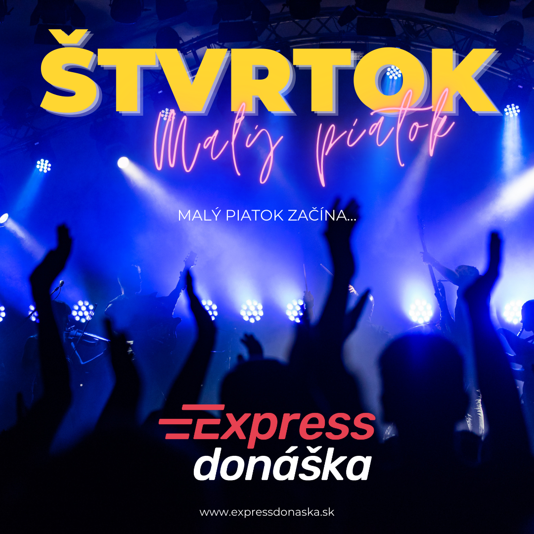 🔥 &Scaron;tvrtok je mal&yacute; piatok 🔥
A my sme tu presne na to, aby si ho užil naplno! 🍾🥤
Či už