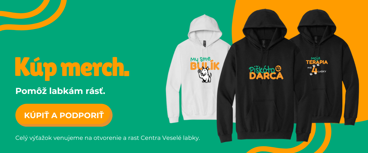 🐾 Pom&ocirc;žte n&aacute;m r&aacute;sť &ndash; stač&iacute; si vybrať merch 🐾

Každ&yacute;