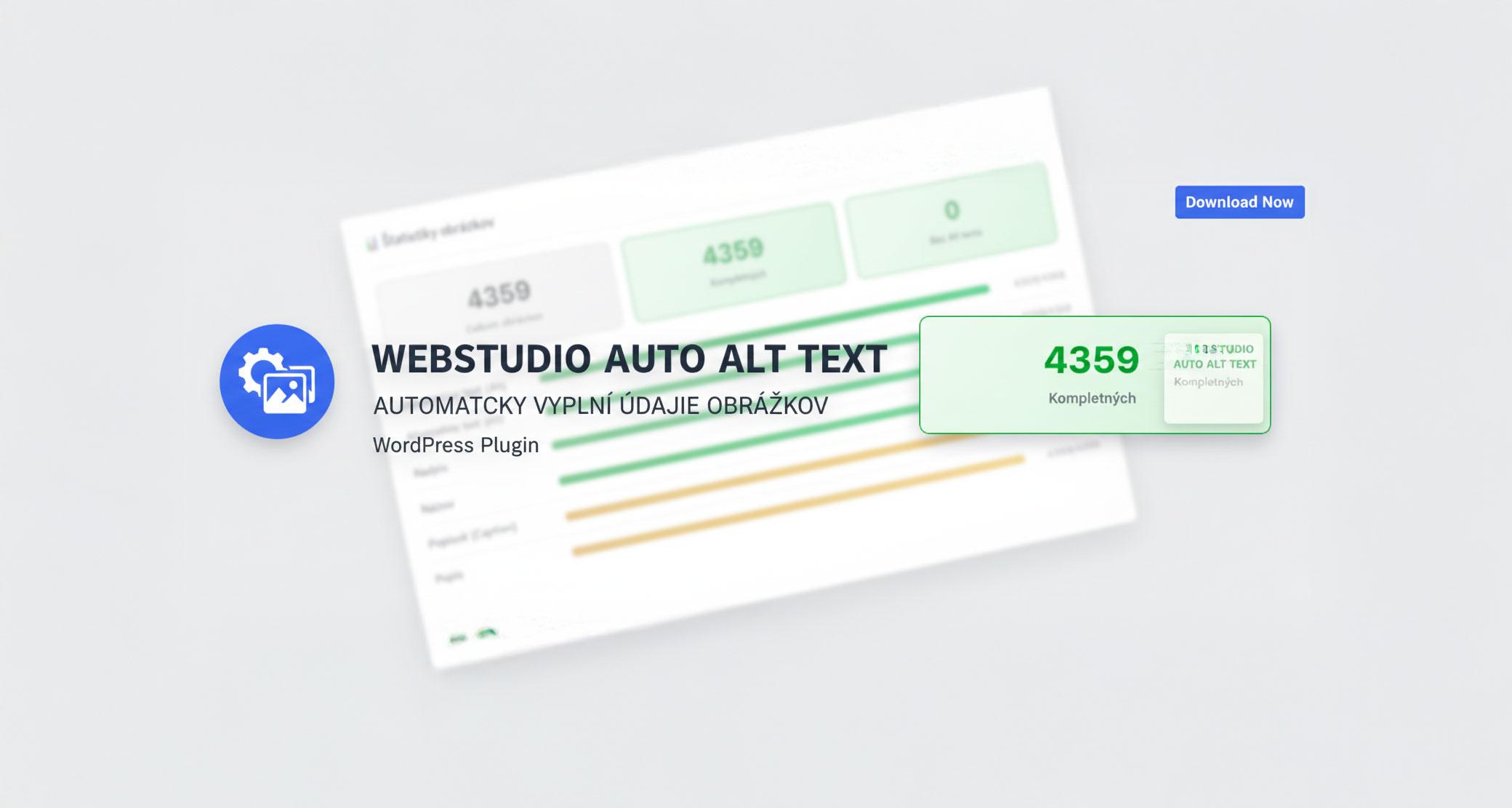 Webstudio Auto Alt Text &ndash; WordPress plugin na automatick&eacute; vyplnenie Alt textu