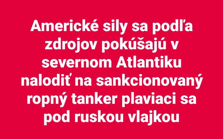 Americk&eacute; sily sa pok&uacute;&scaron;aj&uacute; nalodiť na rusk&yacute; ropn&yacute; tanker