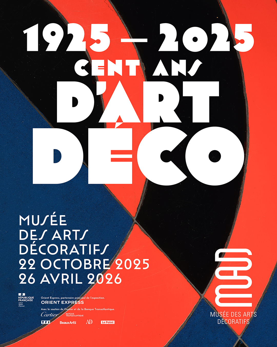 Affiche de l’événement 1925-2025. Cent ans d’Art déco