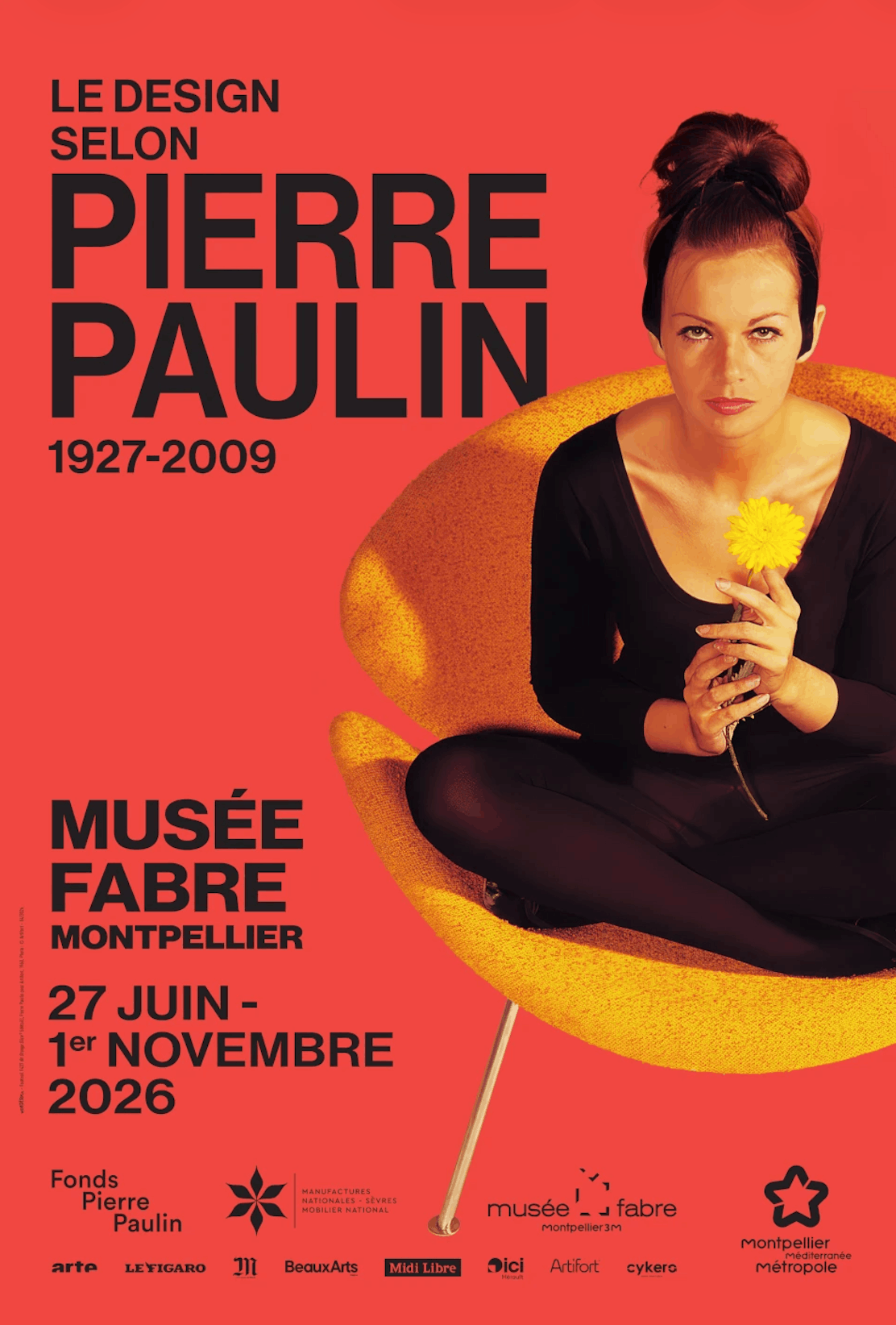 Affiche de l’événement Le design selon Pierre Paulin (1927-2009)