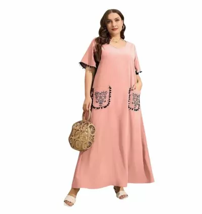 Half Sleeve Abaya Cotton