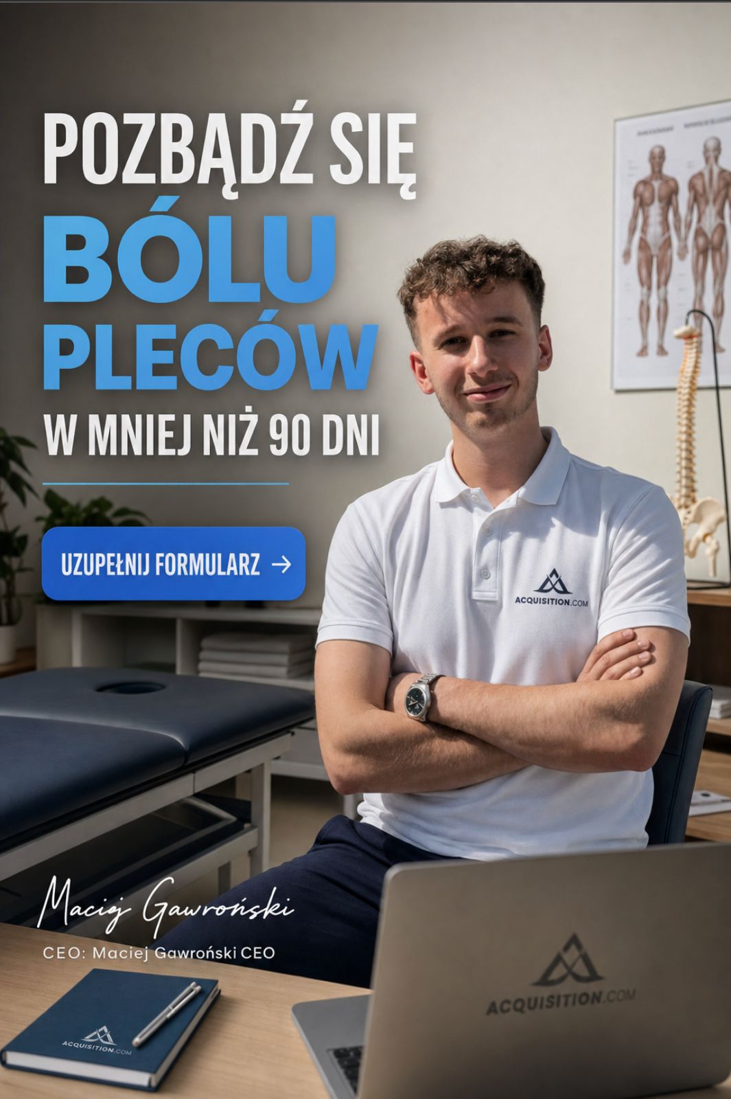 Reklama usług — pozbądź się bólu pleców