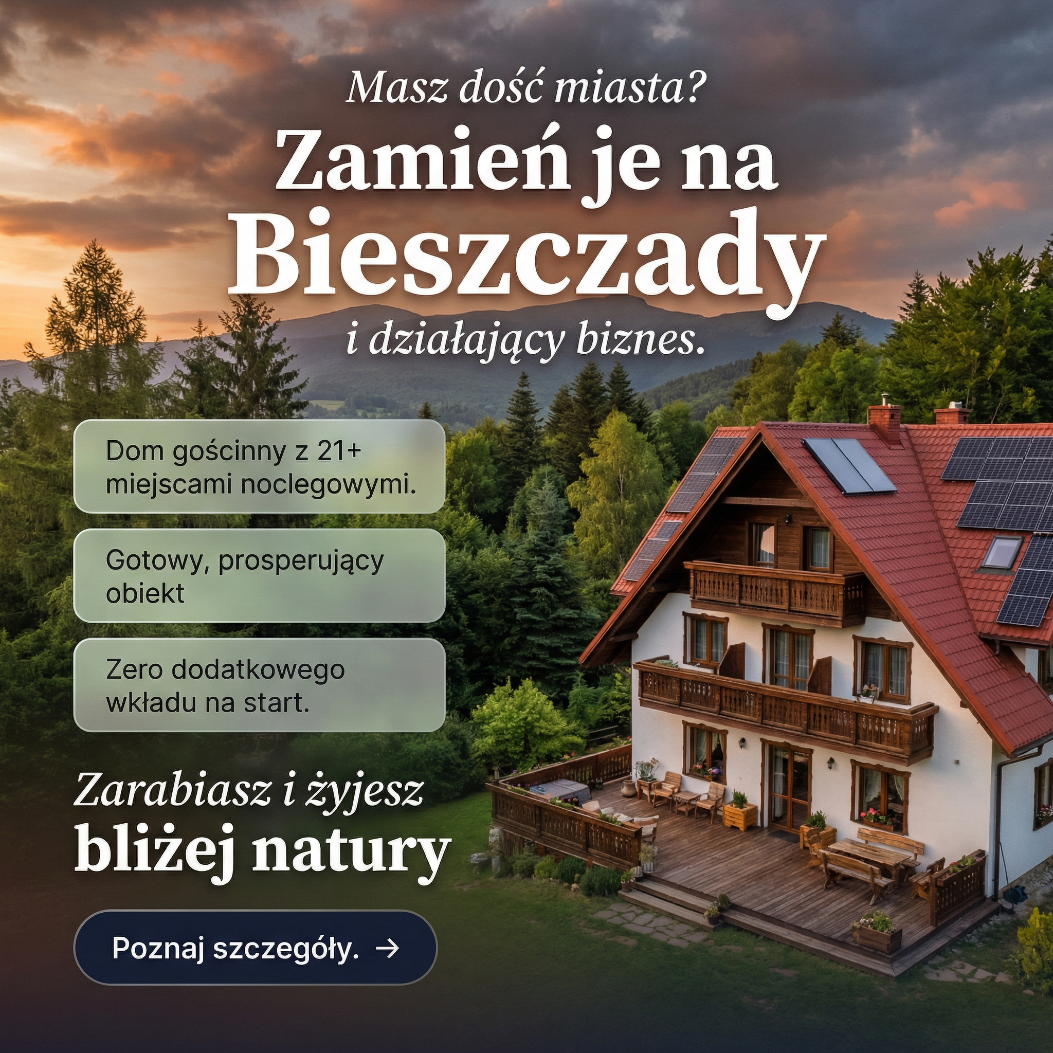 Reklama nieruchomości — Bieszczady
