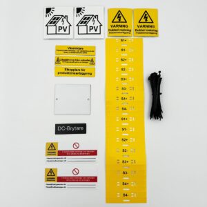 Märk kit solcellsanläggning