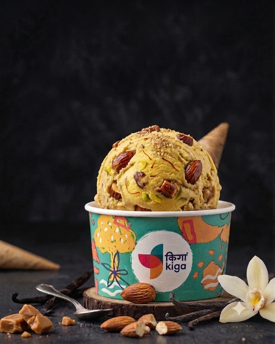Kesar Pista Ice cream