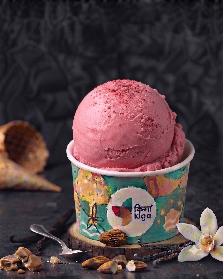 Natural Strawberry Ice cream