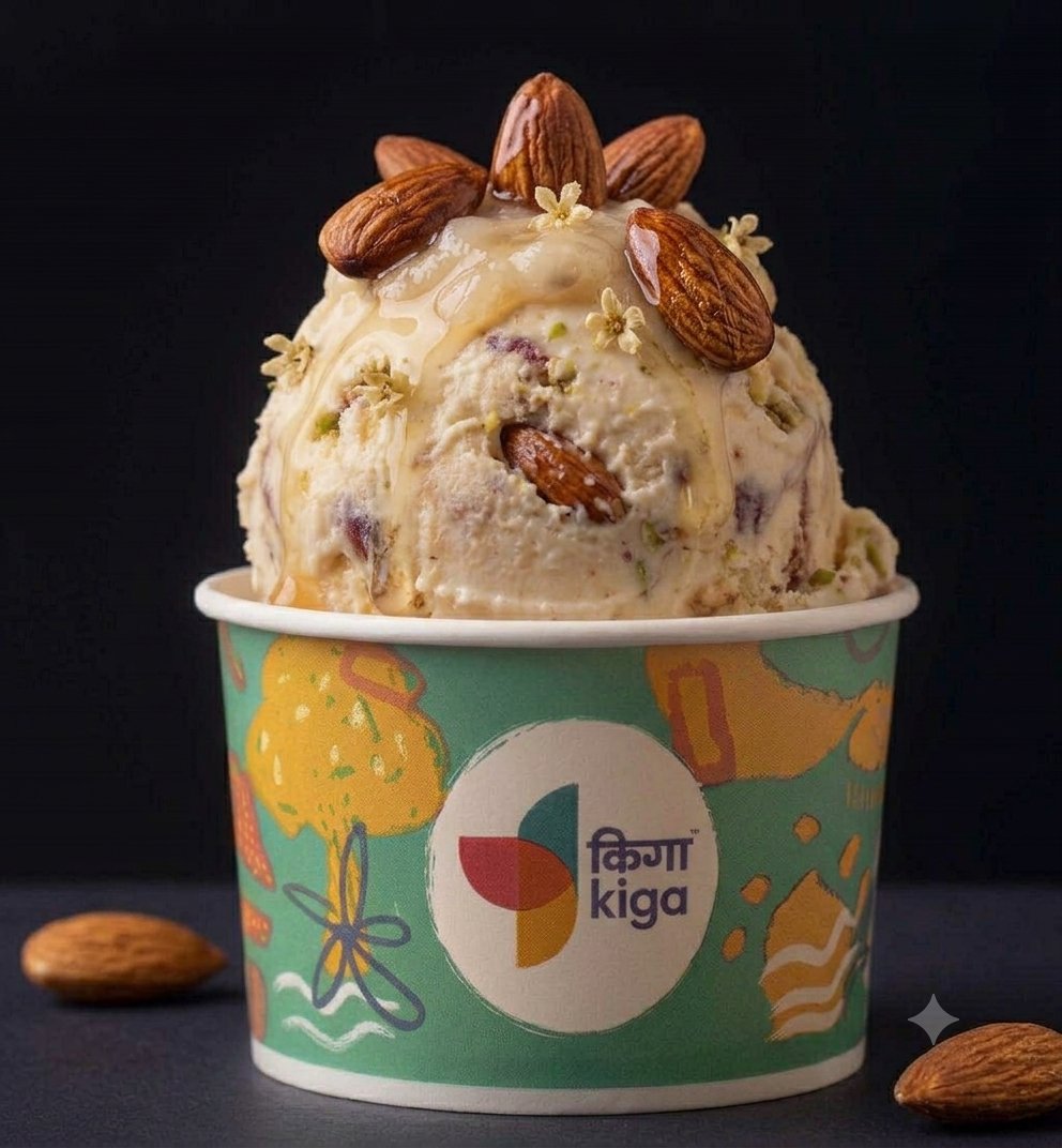 Rostaed Almond Kulfi