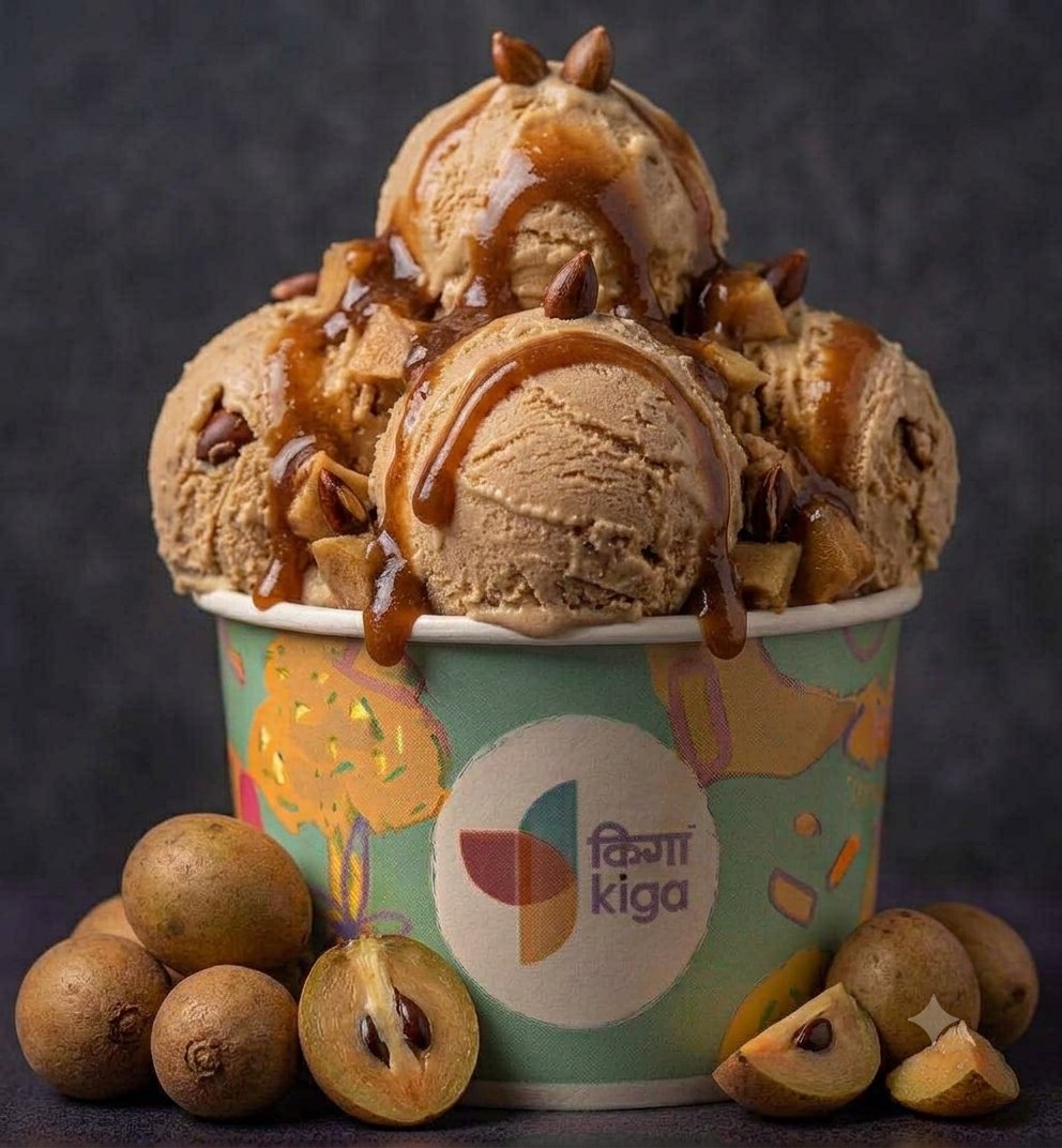 Chikoo Ice cream