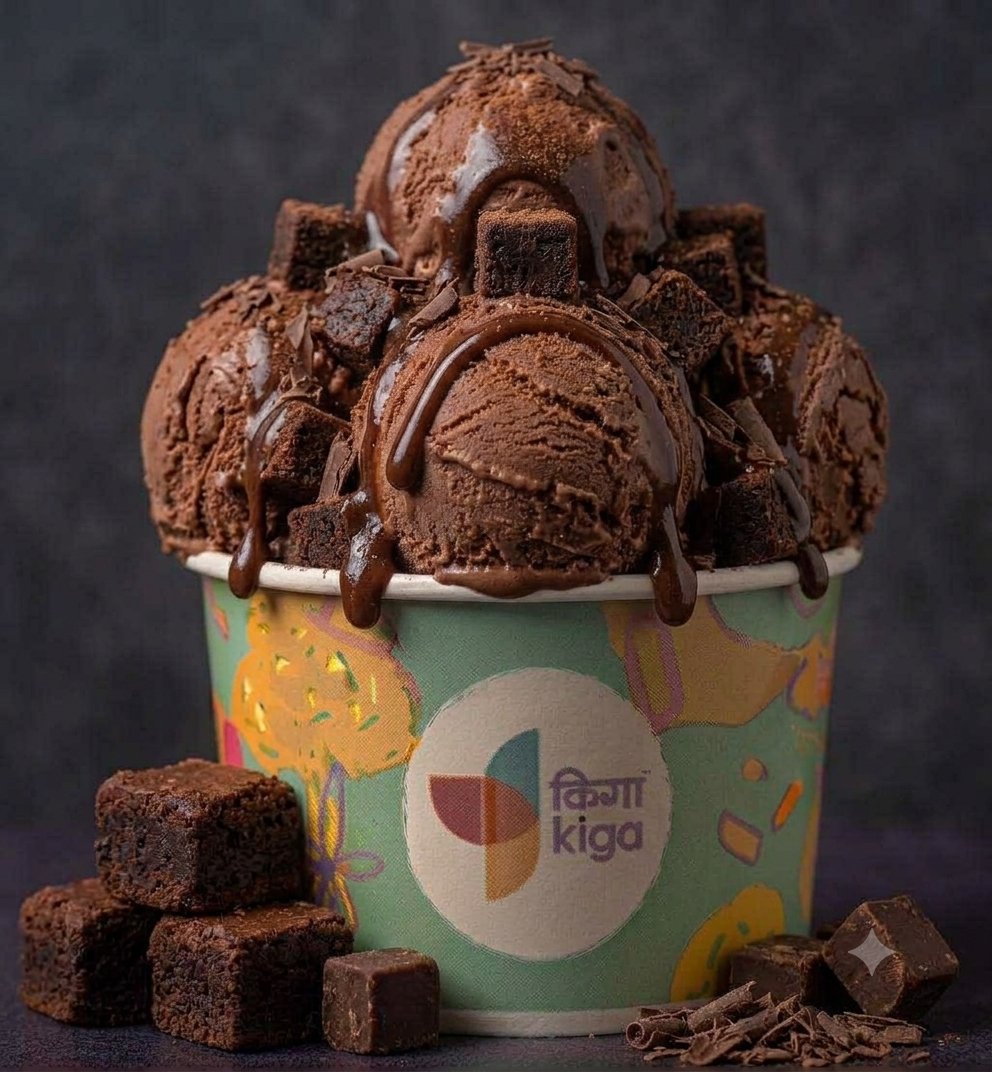 Chocolate Browine Fudge Ice cream