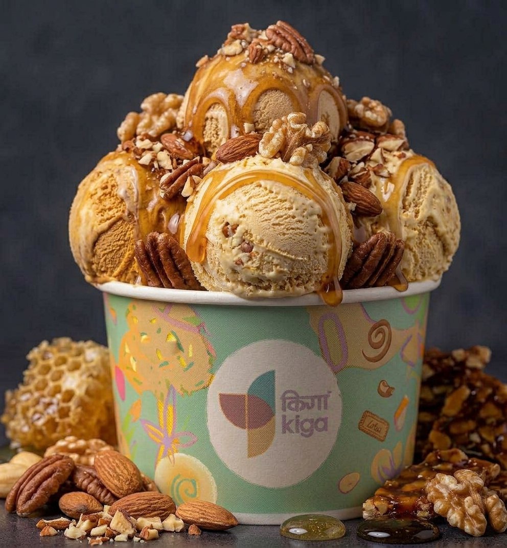 Honey Nut Crunch Ice cream