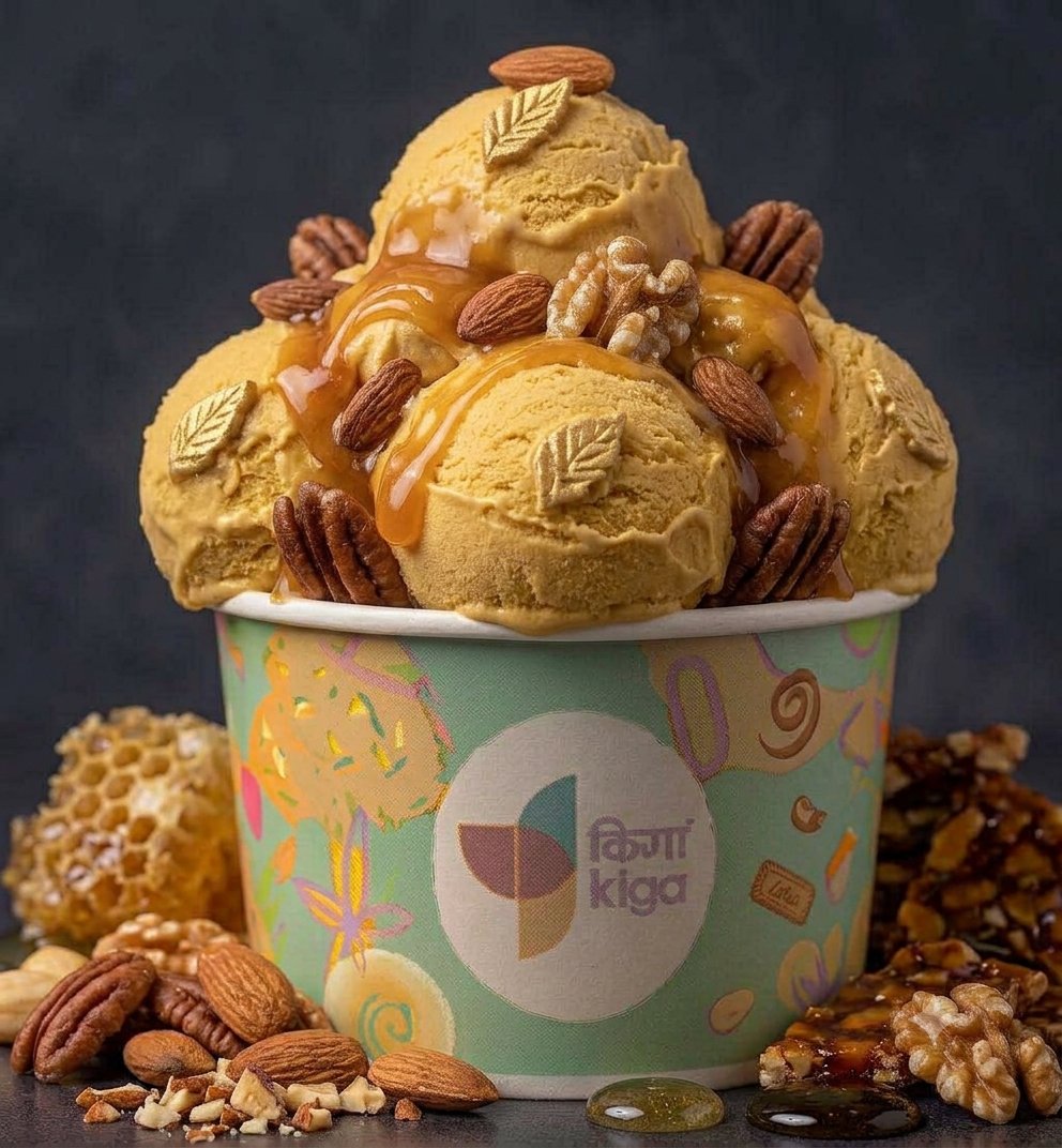Golden Modak Ice cream