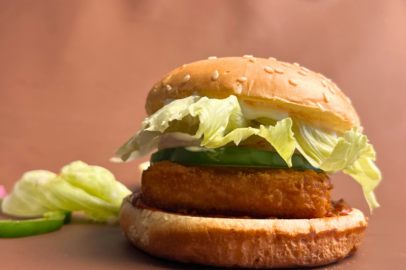 Spicy Paneer Burger