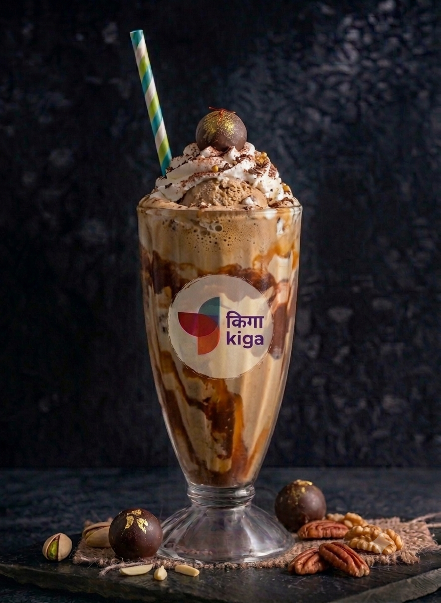 Coffee With Ice cream Cold