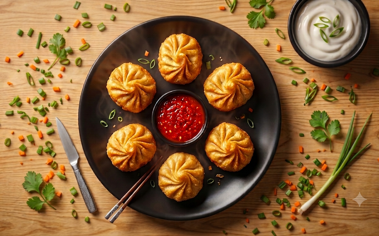 Veg Momos - Fried