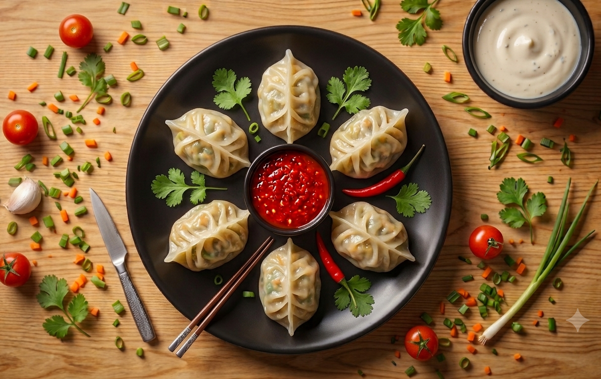 Veg Momos - Steam