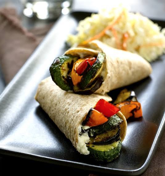 Veggie Coleslaw Delight Wrap