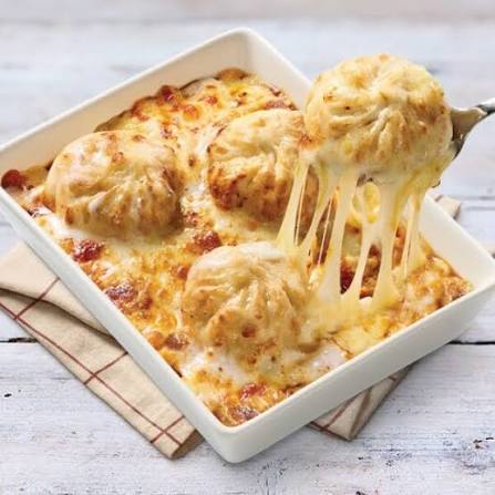 Cheesy Baked Paneer Momos