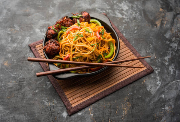 Veg Manchurian Noodles