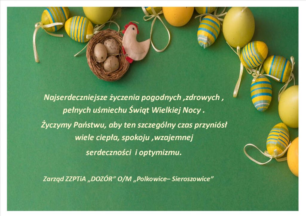 Życzenia z okazji Świąt Wielkiej Nocy
